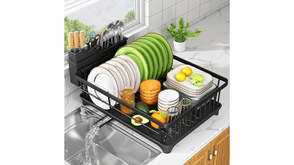 space saving utensil holder rack