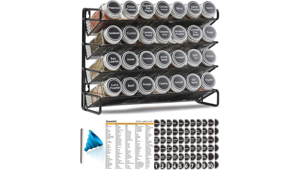 spaceaid 28 jar spice rack