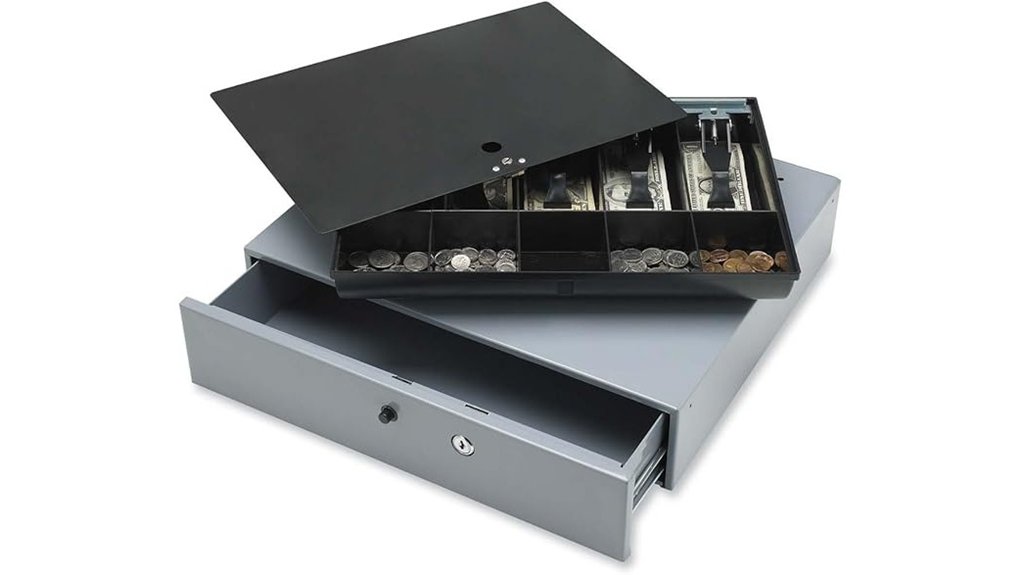 sparco gray removable cash drawer