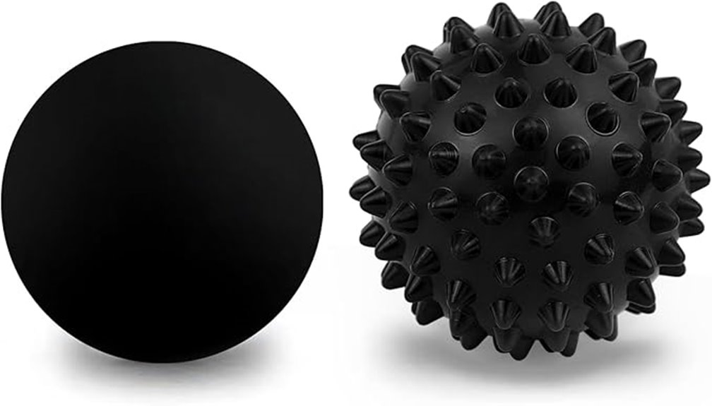 spiky lacrosse ball for therapy