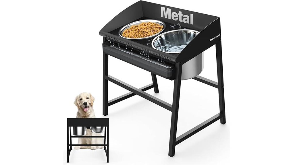 spill proof elevated dog bowls