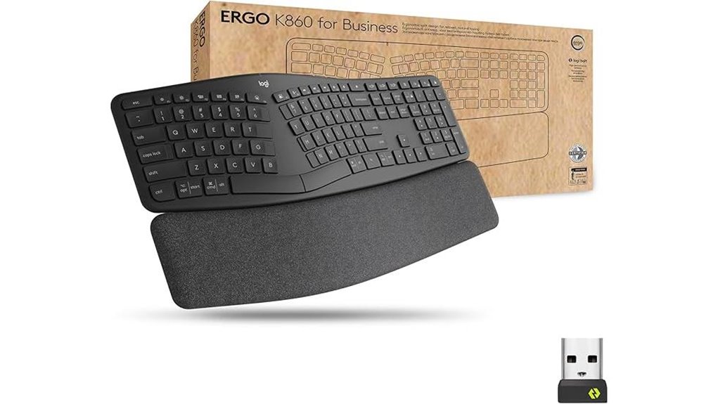 split ergonomic wireless keyboard