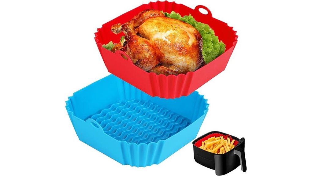 square silicone liners for air fryer