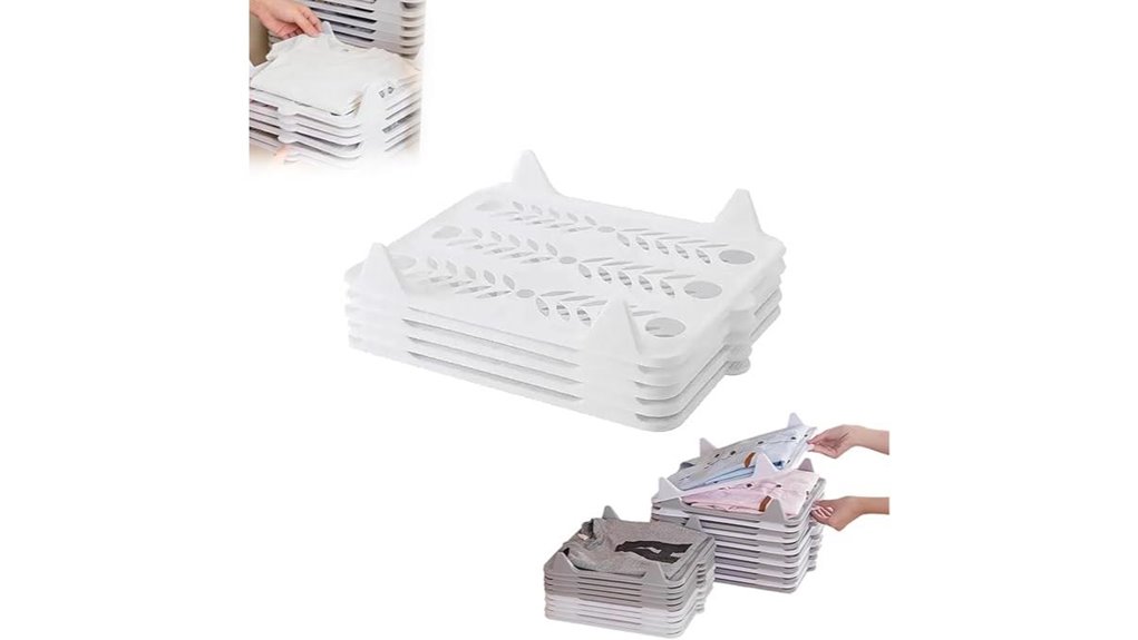 stackable 10 pack shirt organizer