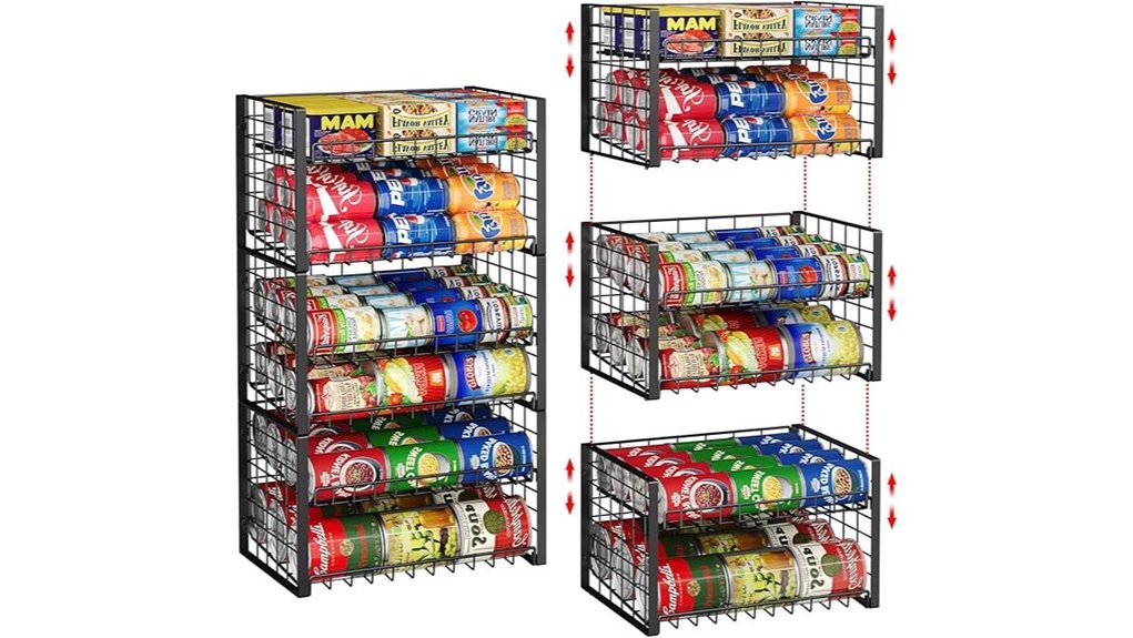 stackable can rack 3 pack