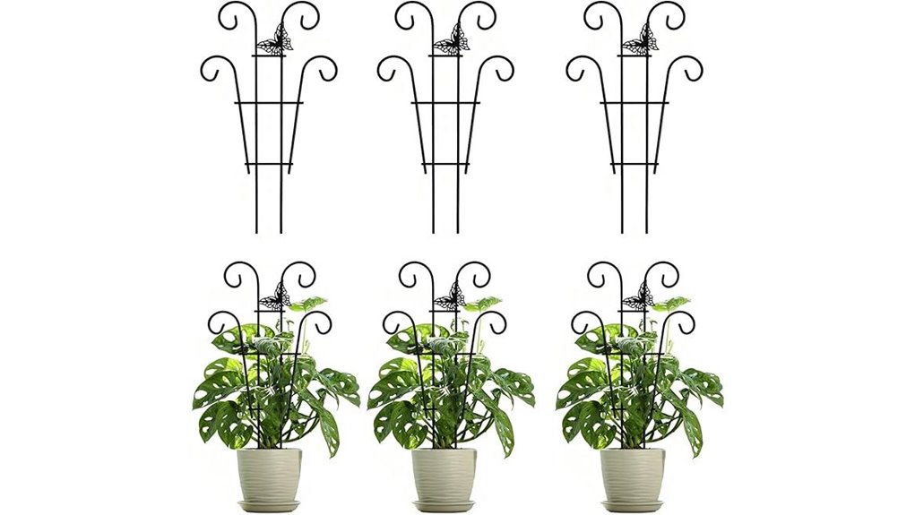 stackable metal trellis set