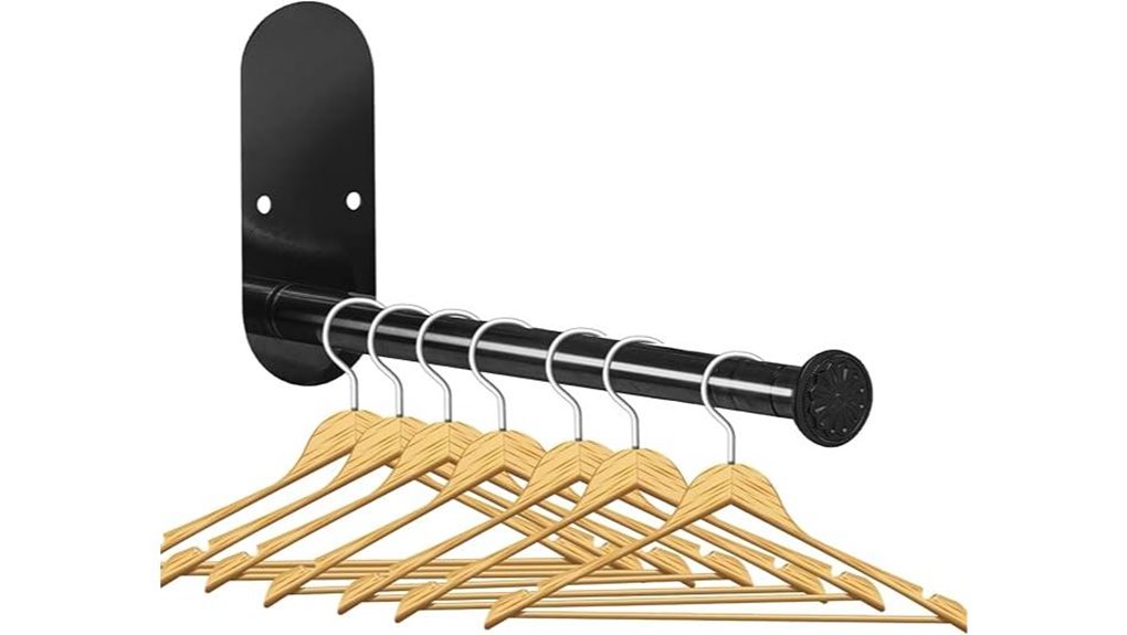 stainless 2 section retractable rack