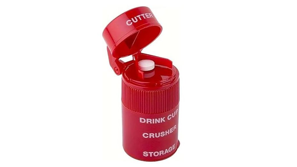 stainless 3 compartment pill crusher
