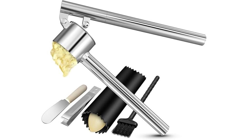 stainless 5 in 1 garlic mincer