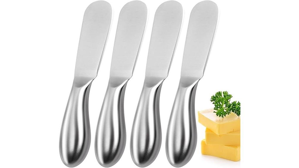 stainless butter spreader set