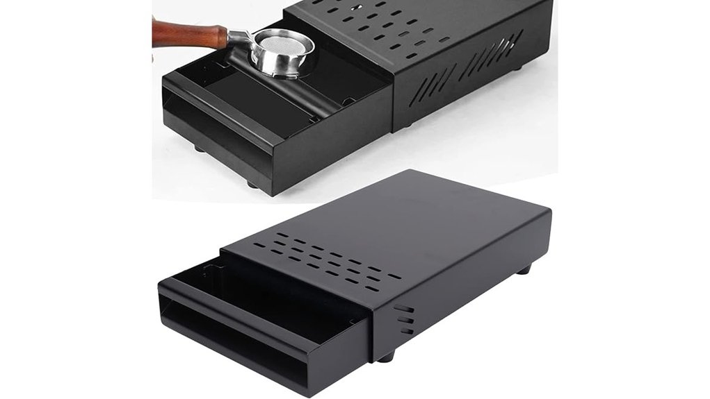 stainless espresso drawer box