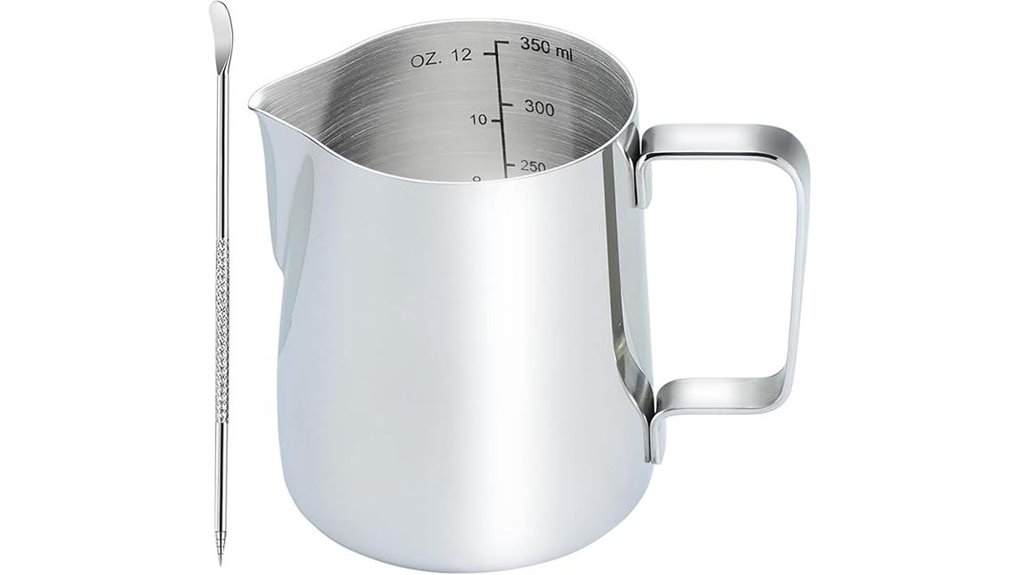 stainless steel 12 oz pitcher