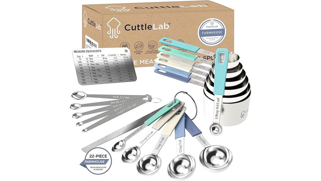 stainless steel 22 piece set