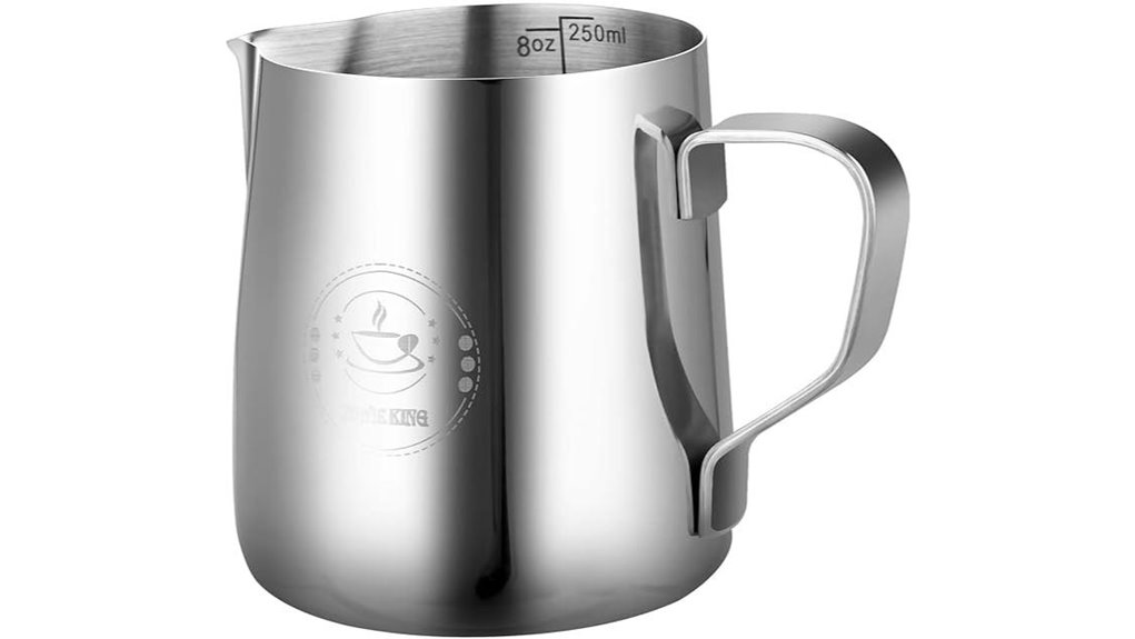 stainless steel 8 oz pitcher