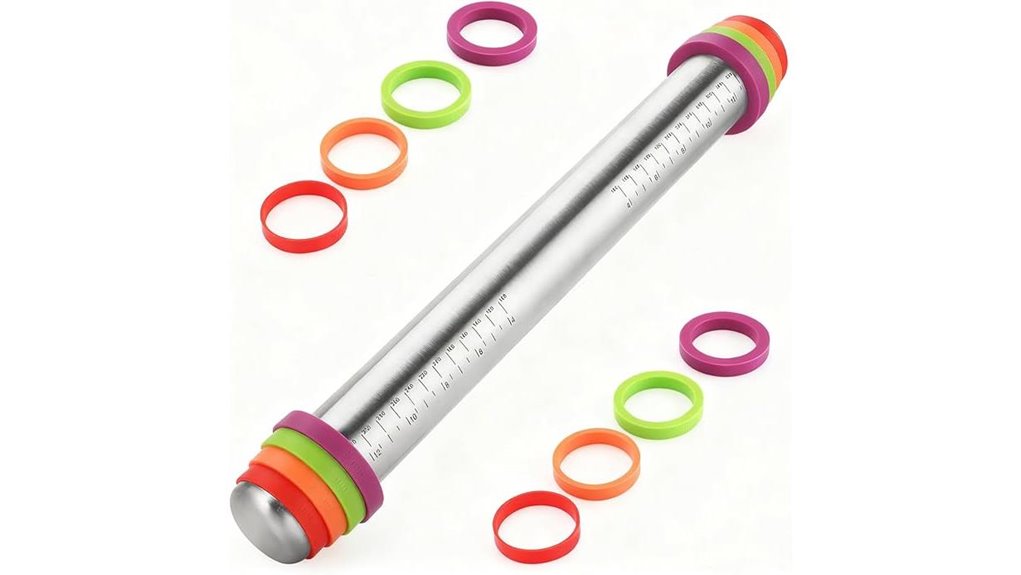 stainless steel adjustable rolling pin