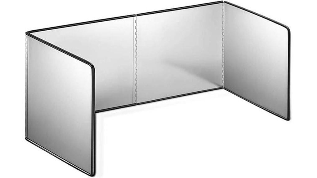 stainless steel four sided splatter guard