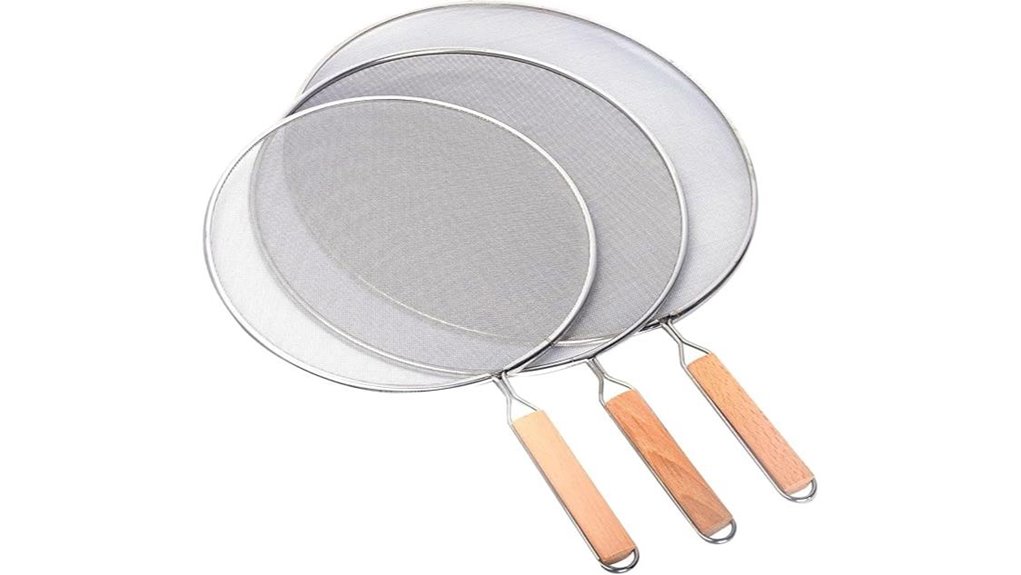 stainless steel grease splatter screens