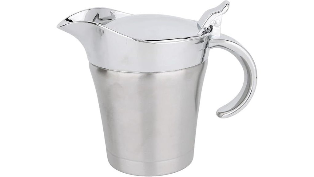 stainless steel insulated gravy boat