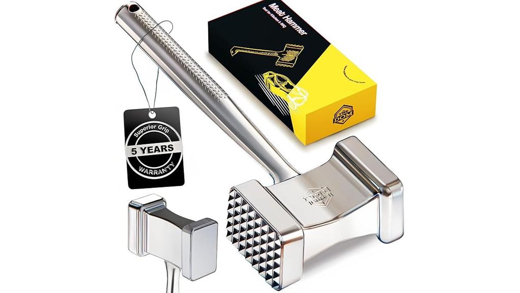 stainless steel meat tenderizer hammer