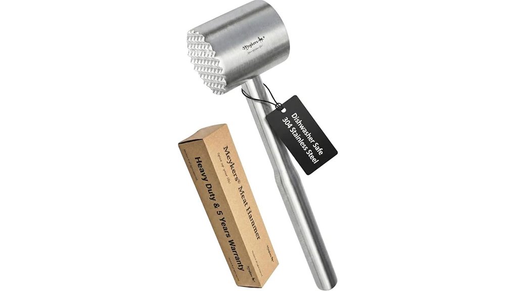 stainless steel meat tenderizer mallet