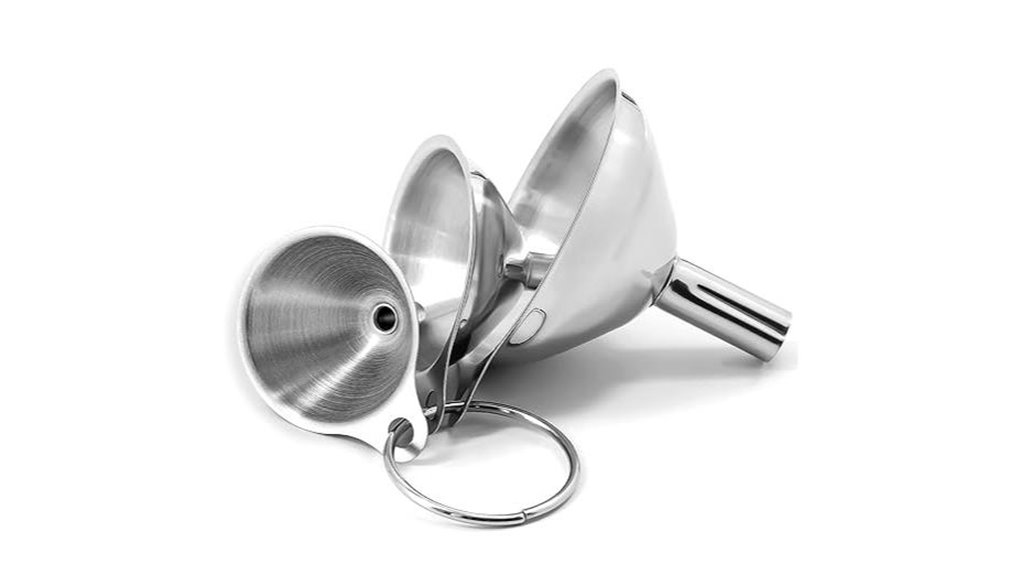 stainless steel mini funnels