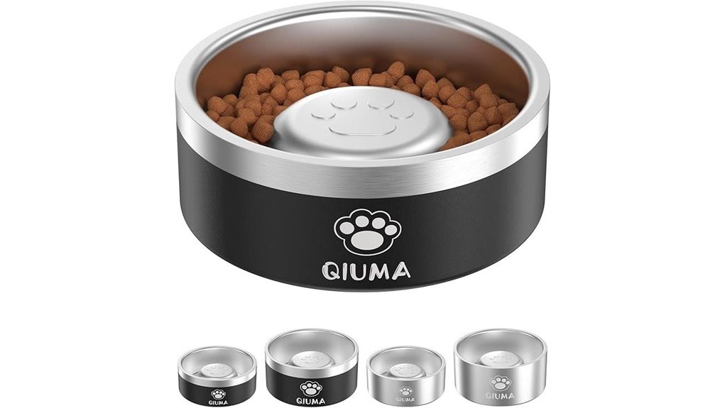stainless steel slow feeder bowl