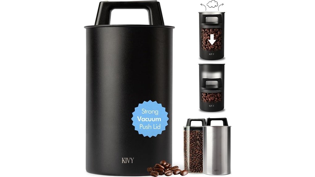 stainless vacuum coffee canister