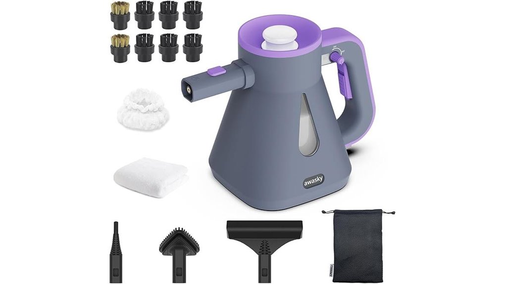 steam cleaner handheld 1200w 14 piece kit