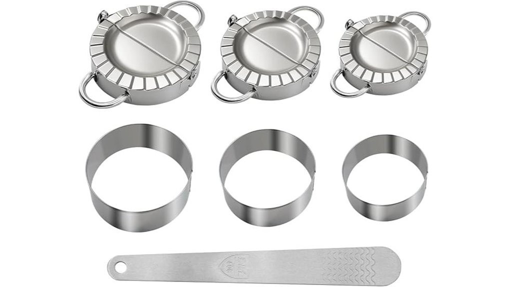 steel dumpling press mold cutter set