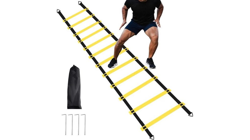 steel stakes 12 rung ladder