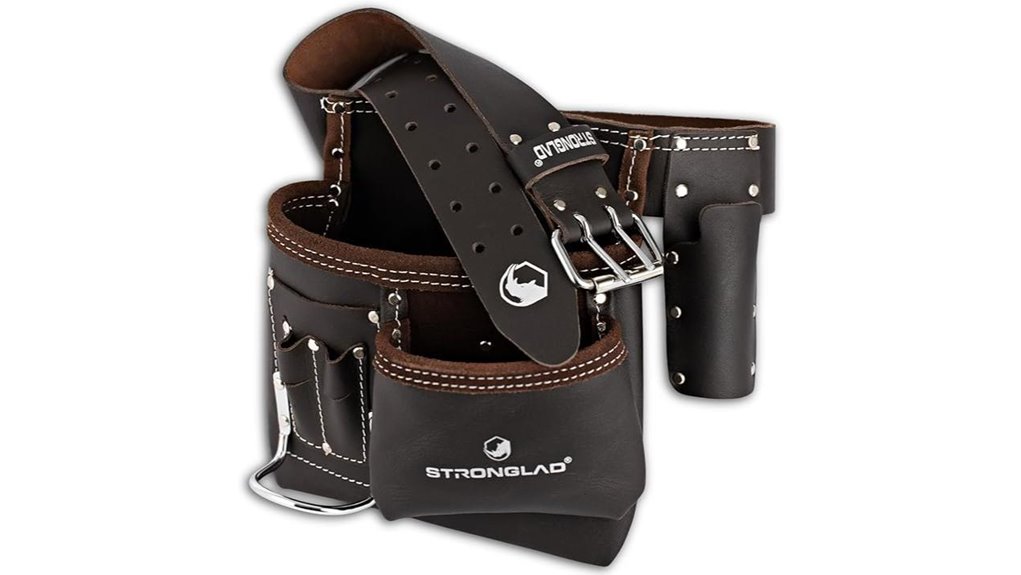 stronglad leather 6 pocket belt