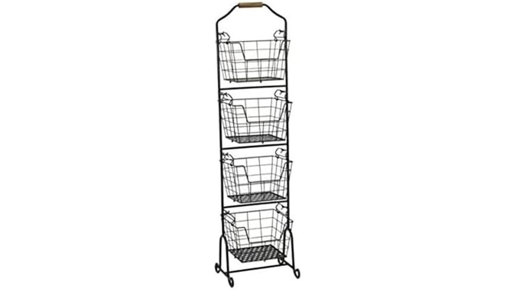sturdy metal market basket