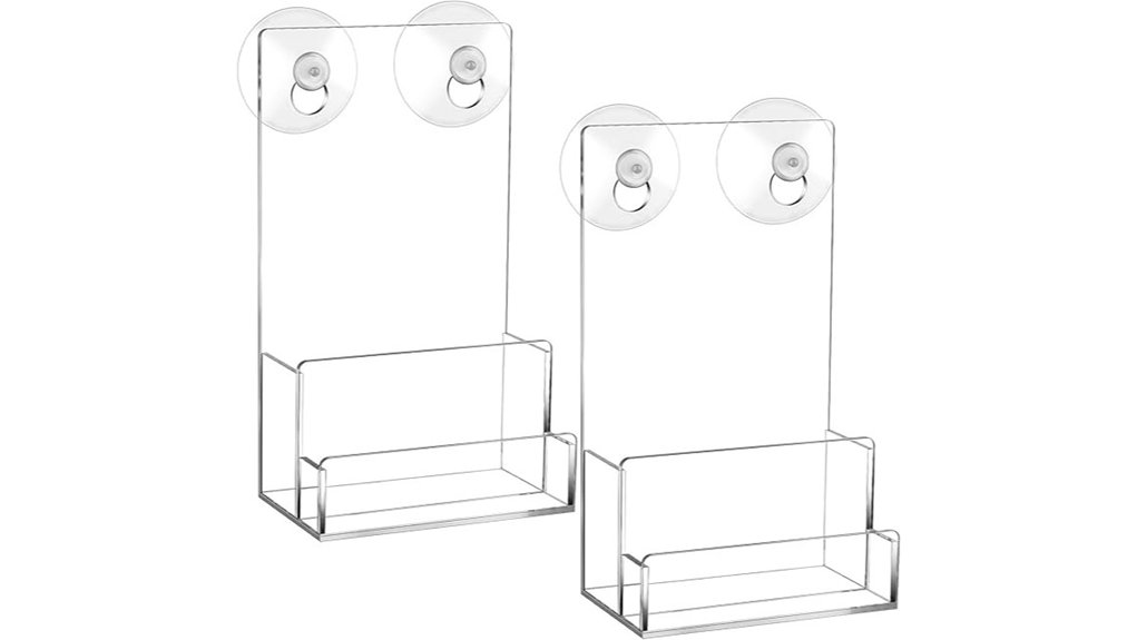 suction acrylic brochure holder