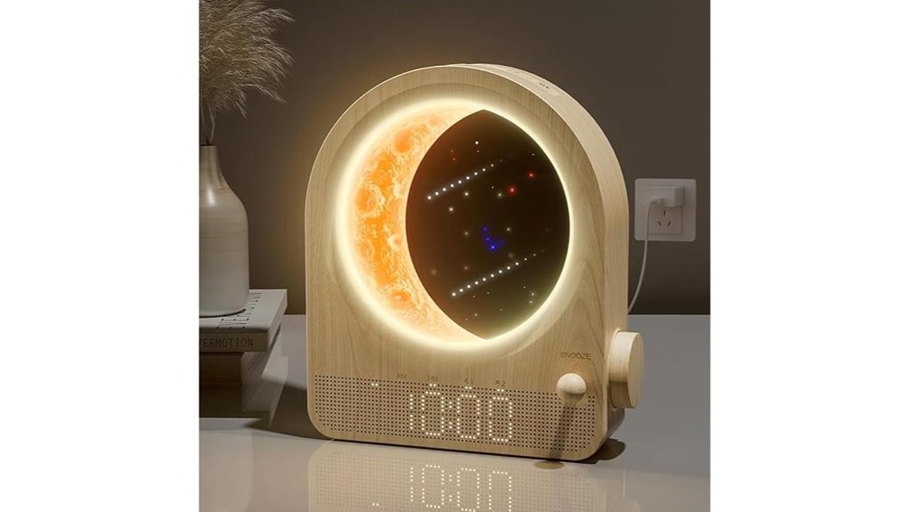 sunrise alarm with moon lamp