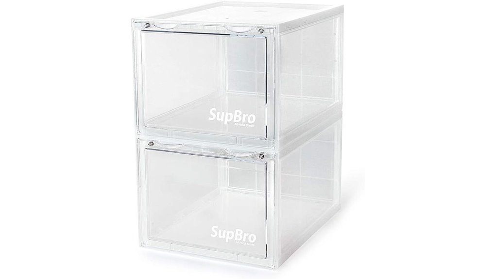 supbro foldable shoe boxes