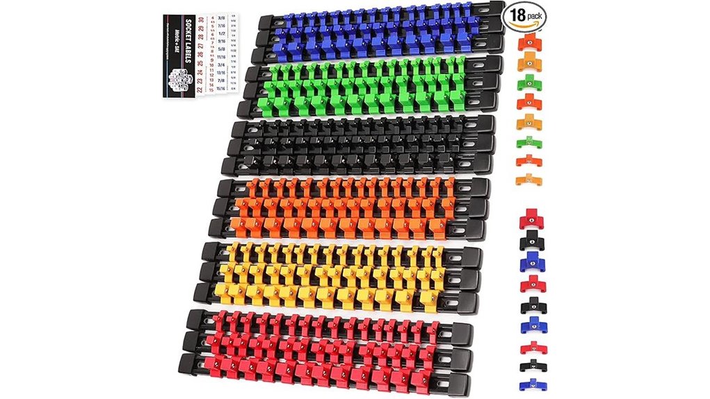 swanlake 18 piece socket organizer