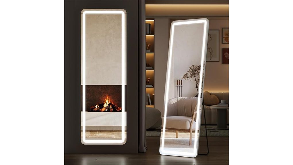 sweetcrispy full length led mirror