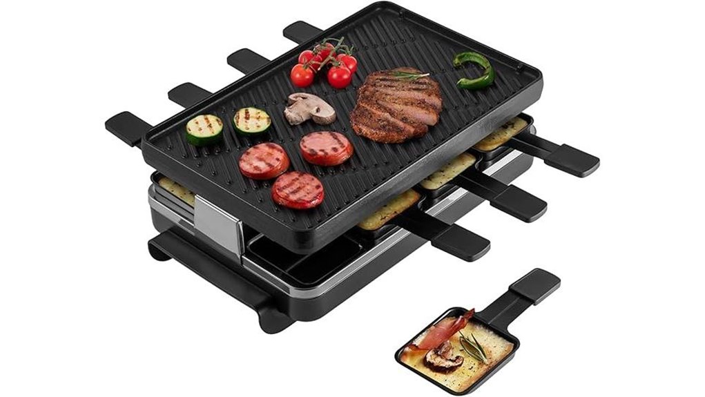 swissmar raclette grill 8 person