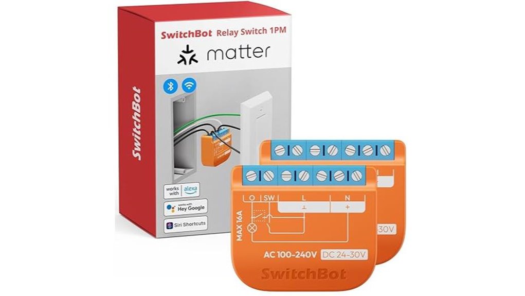 switchbot matte relay switch with wifi bluetooth