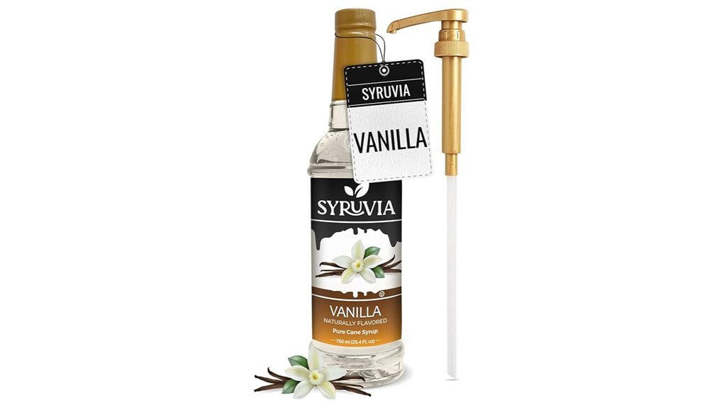 syruvia vanilla syrup pump