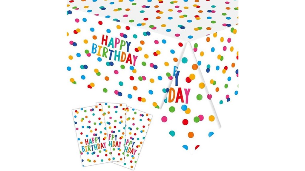 t antrix birthday tablecloth trio