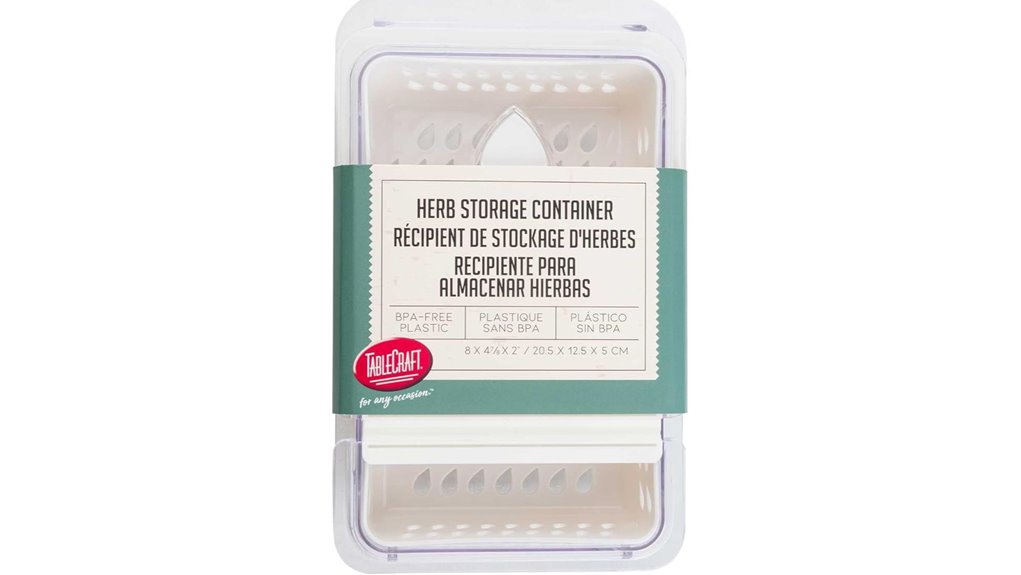 tablecraft white bpa free herb