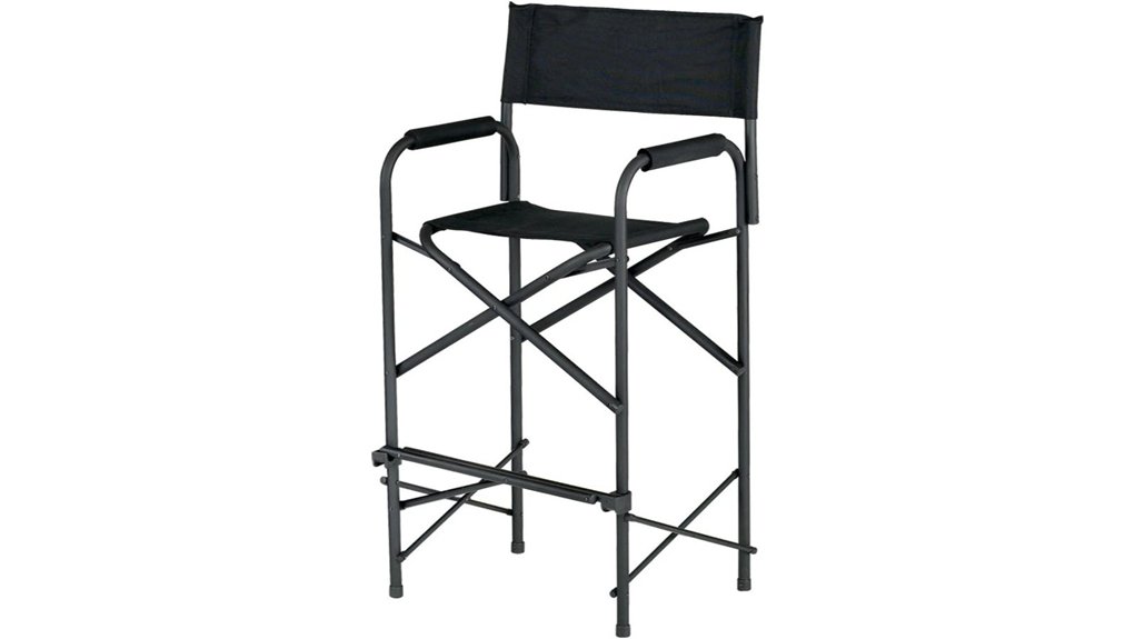 tall black directors chair
