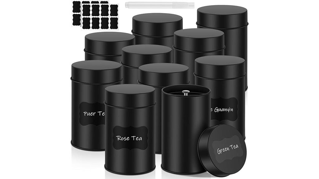 tanlade 14oz stickered teacans