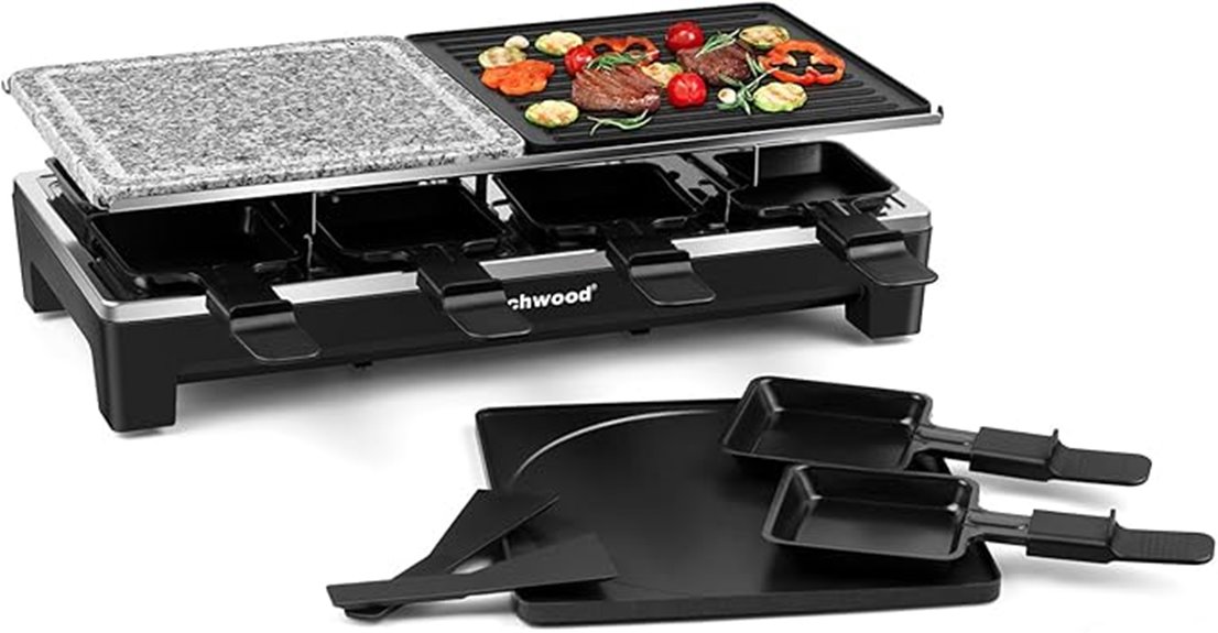 techwood raclette grill 1500w