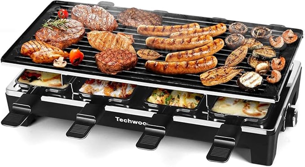 techwood raclette table grill