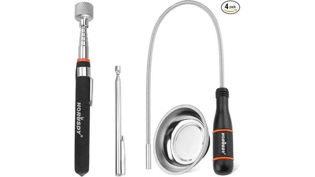 telescoping magnetic pickup tool set
