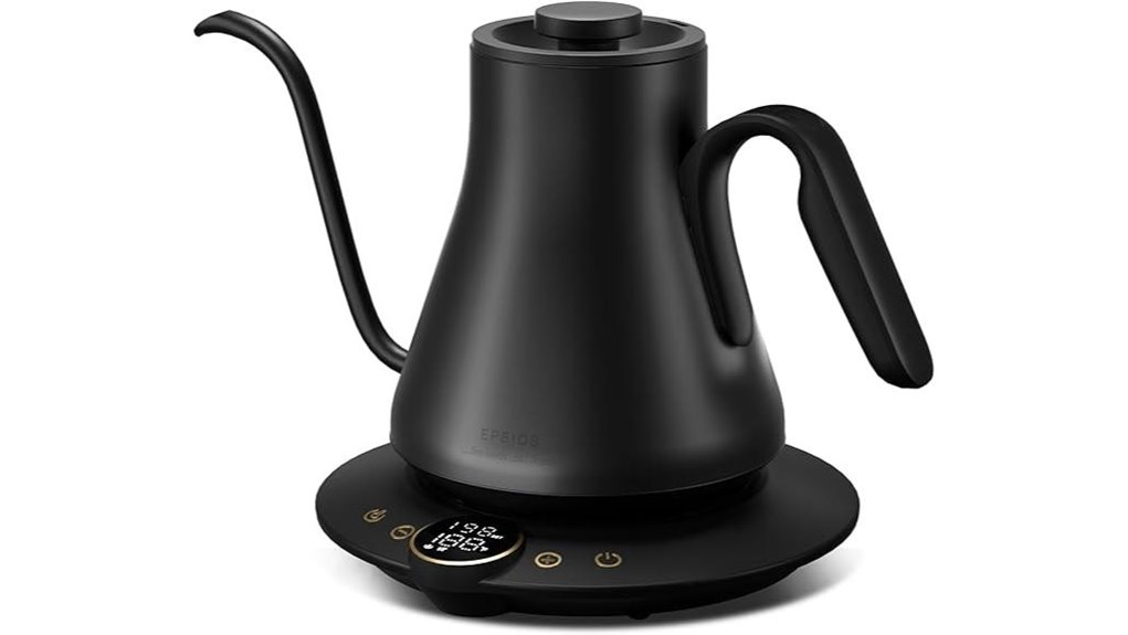 temperature controlled gooseneck 1500w kettle