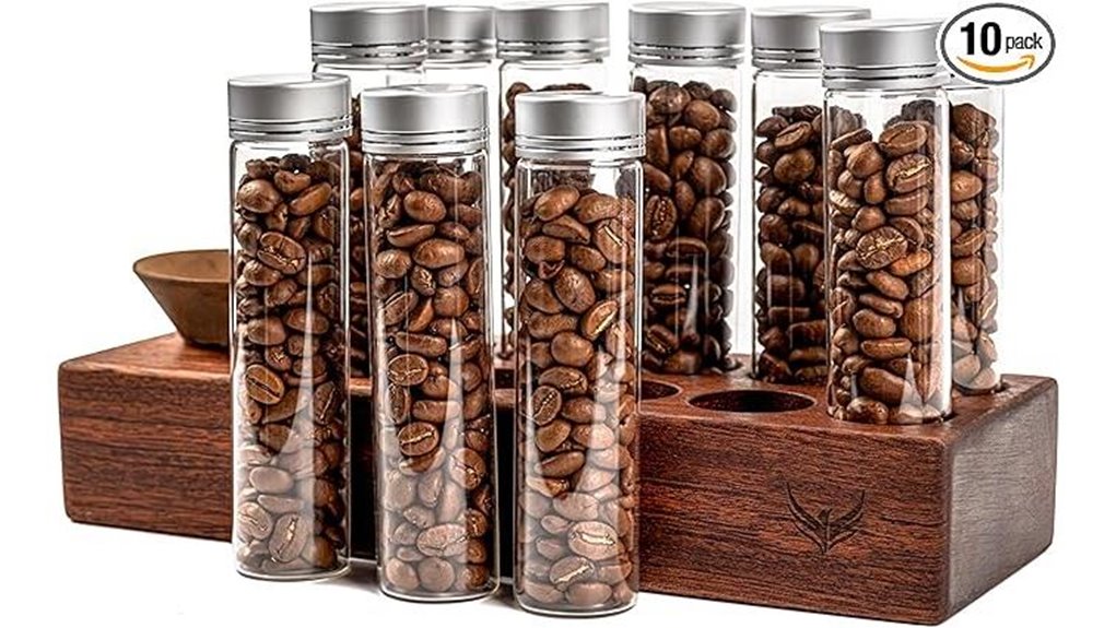 ten 2oz coffee vials