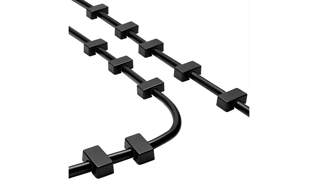 ten magnetic cable clips
